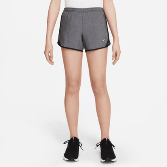 Nike Tempo Big Kids' (Girls') Dri-FIT Running Shorts - Size XL - Gray/Black - Picture 1 of 4